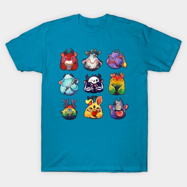 Puff Monsters Part Deux T-Shirt by BiancaRomanStumpff